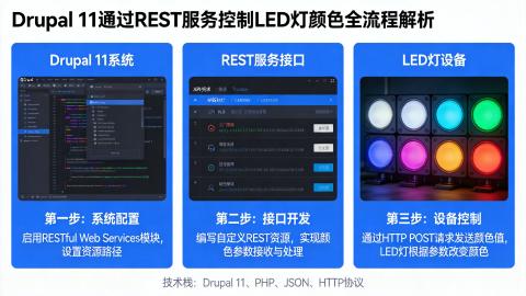 Drupal 11实现通过REST服务控制LED灯颜色全流程解析